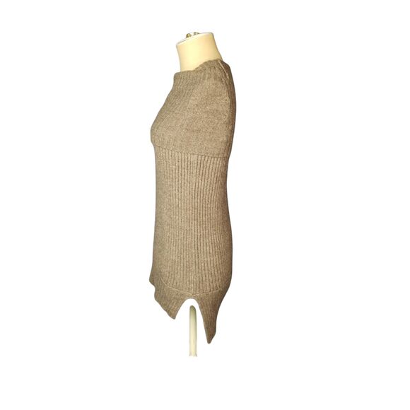 Club Monaco Sleeveless Tunic Sweater 36% Alpaca Dark Taupe Size XS - Picture 2 of 3
